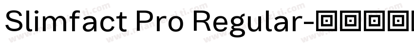 Slimfact Pro Regular字体转换